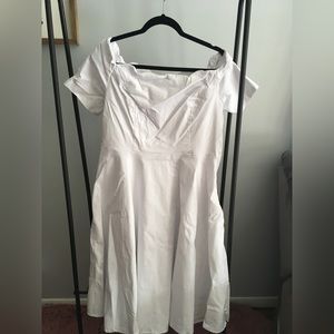 Belle Pogue White Dress, XXL